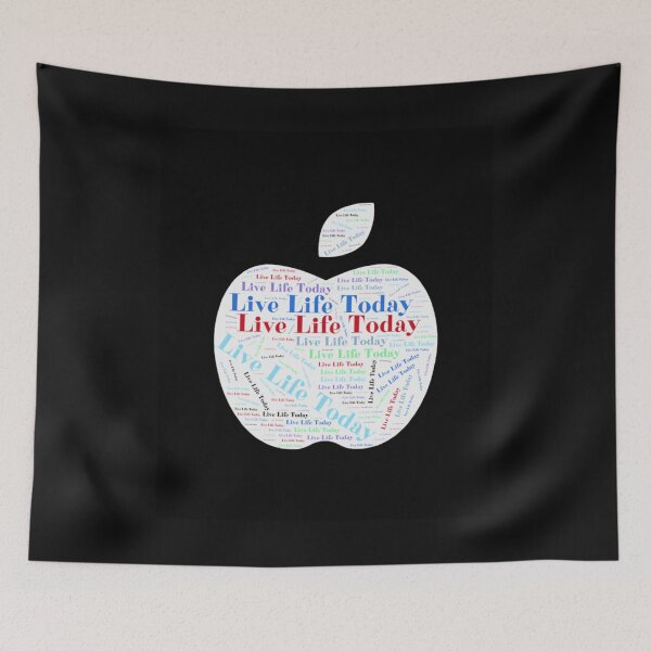 Item preview, Live Life Today Reminder Eat an Apple designed and sold by HanaiPrint.
