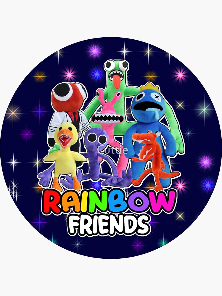 Blue Walking Rainbow Friends Roblox Coloring Page for Kids - Free