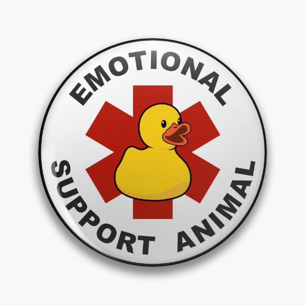 Item preview, Rubber Duck Emotional Support Animal Patch 02 designed and sold by BlueSkyTheory.