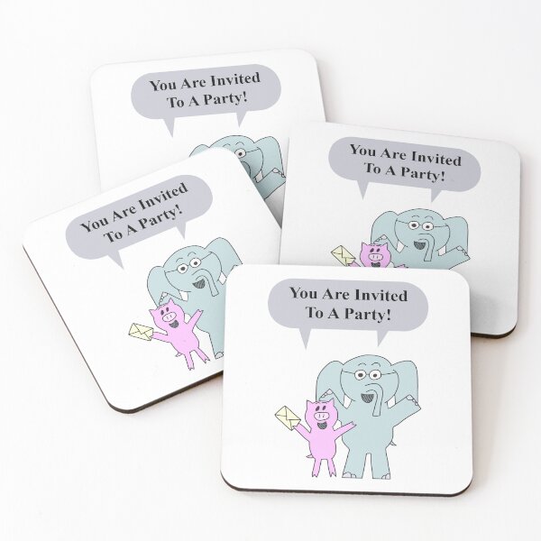 Item preview, Elephant and Piggie invitation designed and sold by DemminLiesel.