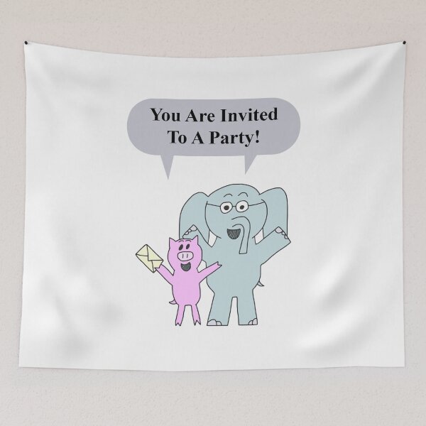 Item preview, Elephant and Piggie invitation designed and sold by DemminLiesel.