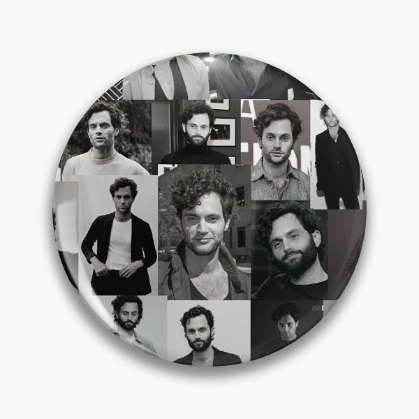 Item preview, Penn Badgley Joe Goldberg You Netflix Retro Aesthetic Square Black and White Collage - 6 designed and sold by creativille.