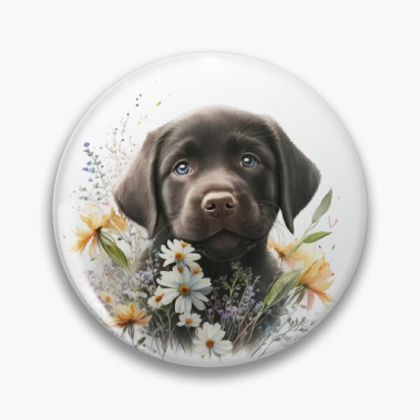 Item preview, Baby Black Labrador Floral designed and sold by Barnissim.