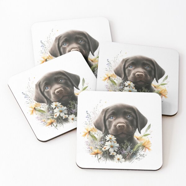 Item preview, Baby Black Labrador Floral designed and sold by Barnissim.