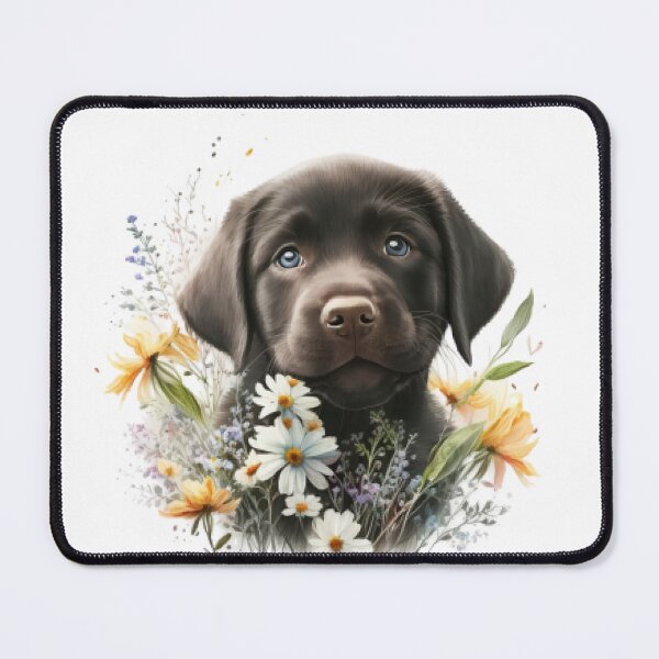 Item preview, Baby Black Labrador Floral designed and sold by Barnissim.