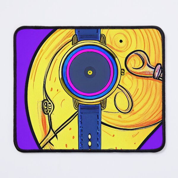 Item preview, Purple, yellow and gold watch, square format designed and sold by Flairh-Art.