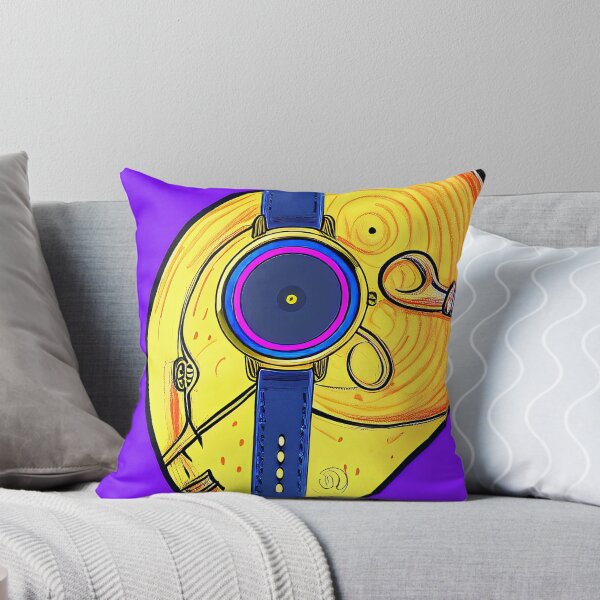 Item preview, Purple, yellow and gold watch, square format designed and sold by Flairh-Art.