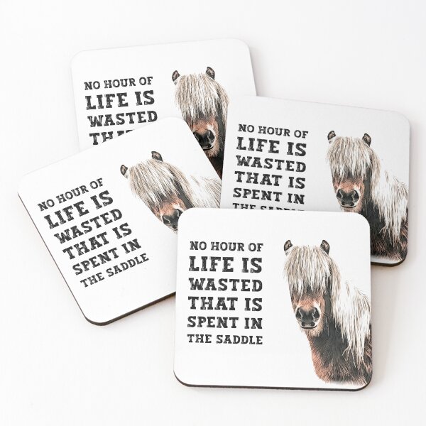 Item preview, Horse , no hour wasted spent in saddle quote, Winston Churchill  designed and sold by Inktown.