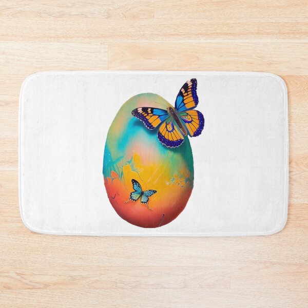 Item preview, Colorful Easter Eggs and Butterfly Version 1 designed and sold by DreamingAwake1.