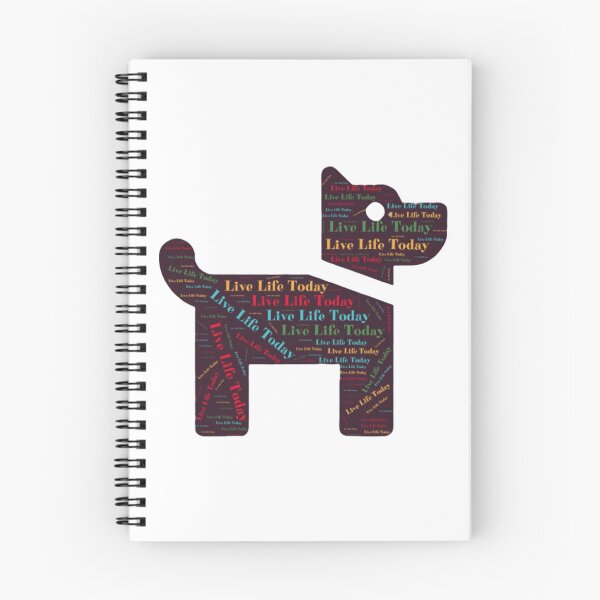 Item preview, Live Life Today reminder Love and Walk a Dog designed and sold by HanaiPrint.