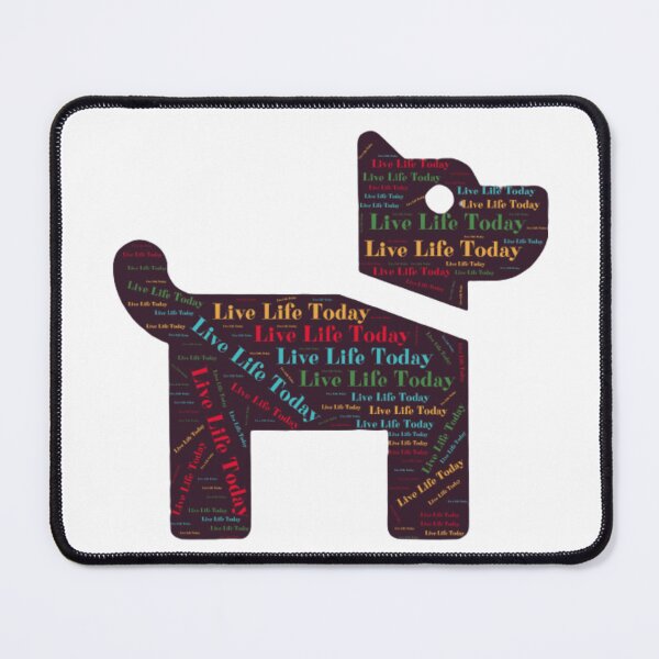 Item preview, Live Life Today reminder Love and Walk a Dog designed and sold by HanaiPrint.