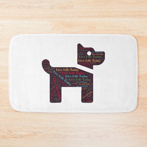 Item preview, Live Life Today reminder Love and Walk a Dog designed and sold by HanaiPrint.
