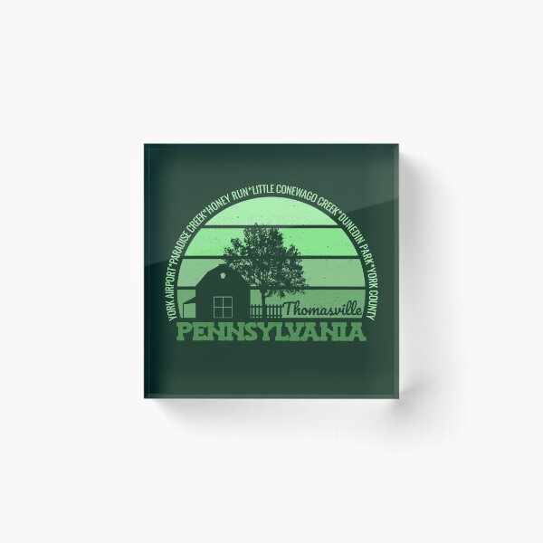 Item preview, Thomasville Pennsylvania Sunset Retro Vintage Local Pride Logo designed and sold by CRHPOD20.
