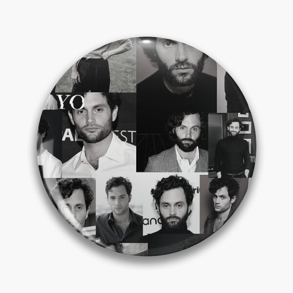 Item preview, Penn Badgley Joe Goldberg You Netflix Retro Aesthetic Square Black and White Collage V2 - 7 designed and sold by creativille.