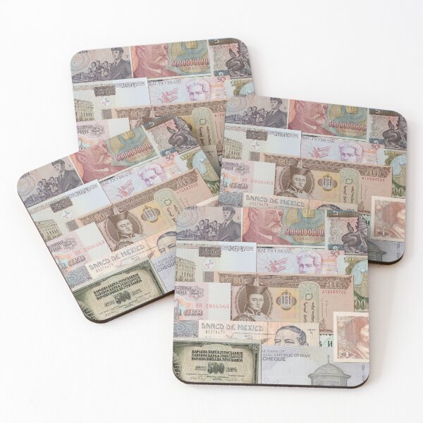 Item preview, Money, various foreign currencies, Rouble, rial, dinar, won, peso designed and sold by SvarunPogani.