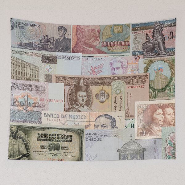 Item preview, Money, various foreign currencies, Rouble, rial, dinar, won, peso designed and sold by SvarunPogani.