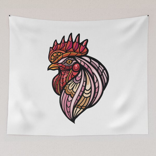 Item preview, rooster mandala designed and sold by OcelotStore.