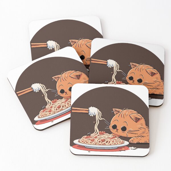 Item preview, Cat eating spaghetti - Vector Art v.5 designed and sold by Autumn Lyrics.