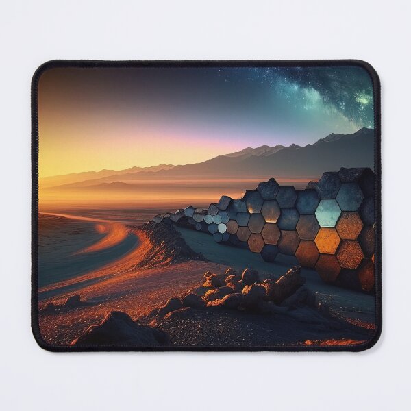 Item preview, Beautiful sunrise in hexagon landscape designed and sold by RK - Shop.