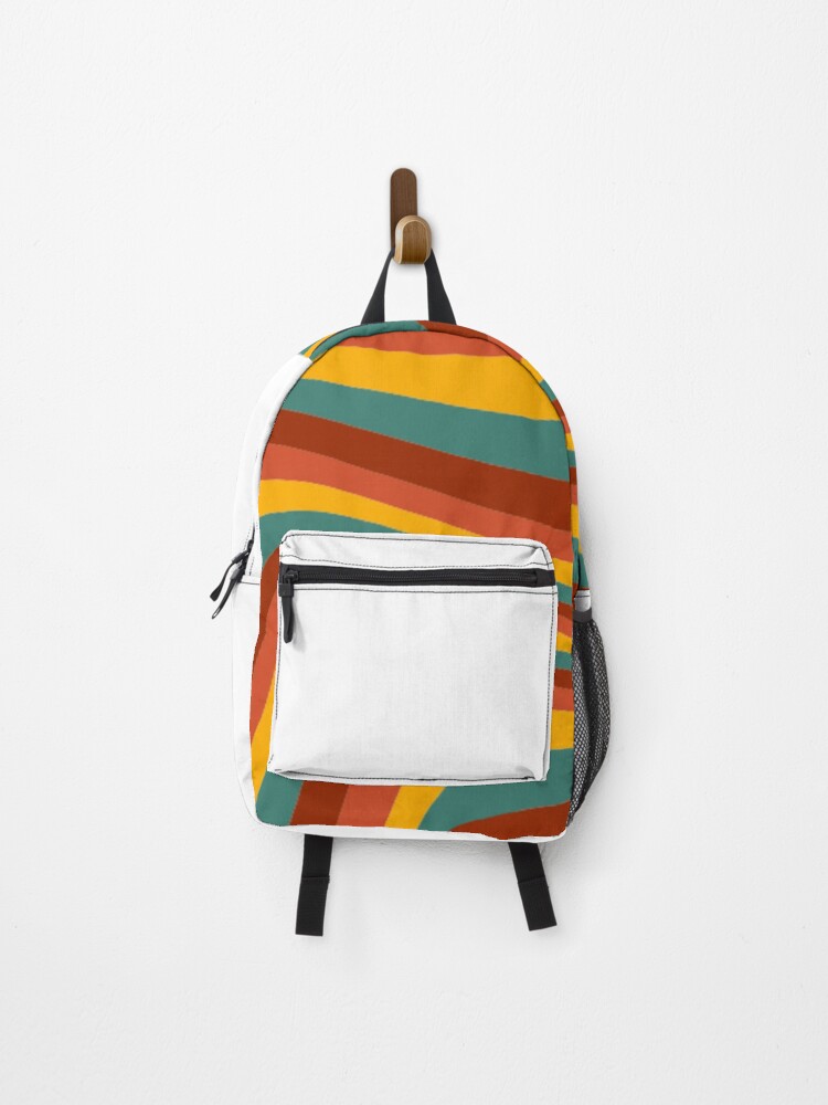 Thumbnail 1 of 3, Backpack, Pattern/abstraction waves designed and sold by Zshope.