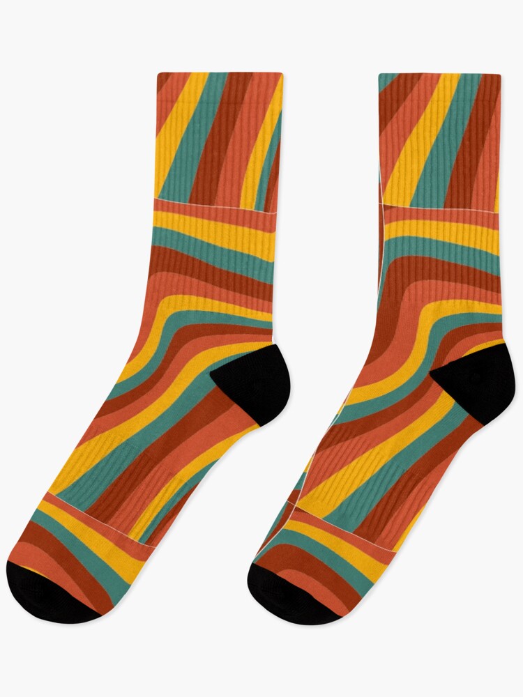 Thumbnail 1 of 5, Socks, Pattern/abstraction waves designed and sold by Zshope.