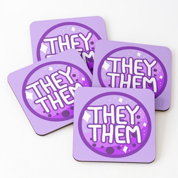 Item preview, they/them purple boba designed and sold by pridefrogprints.