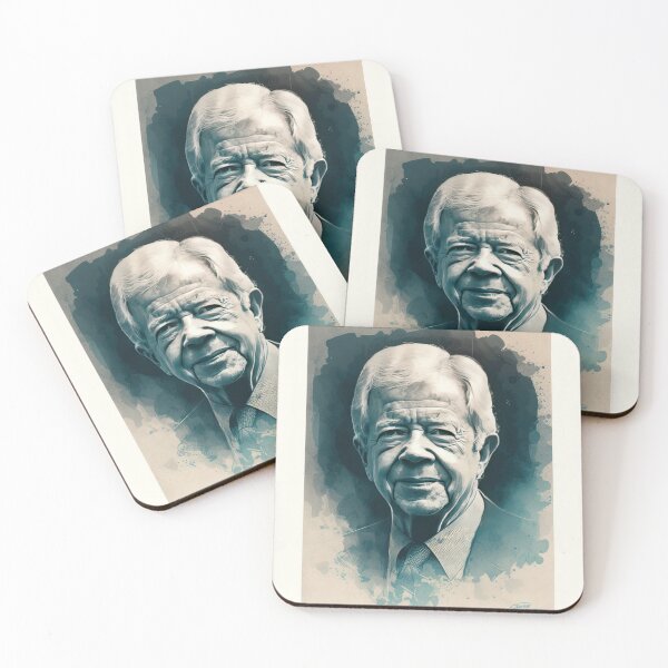 Aperçu de l'œuvre Jimmy Carter Portrait réalisé dans le style mélainotype créée et vendue par ThatsTheStyle.