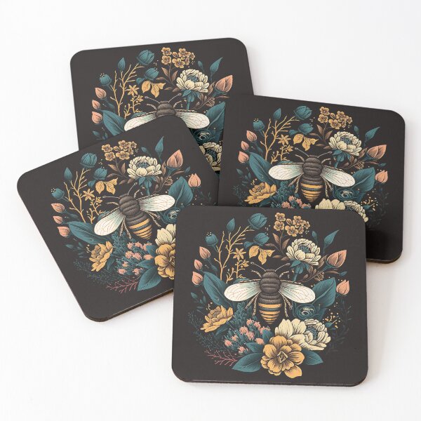 Item preview, Bee and flowers designed and sold by Kyleene  Finley.