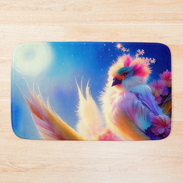 Item preview, Pink floral bird and moon designed and sold by ibelieveimages.