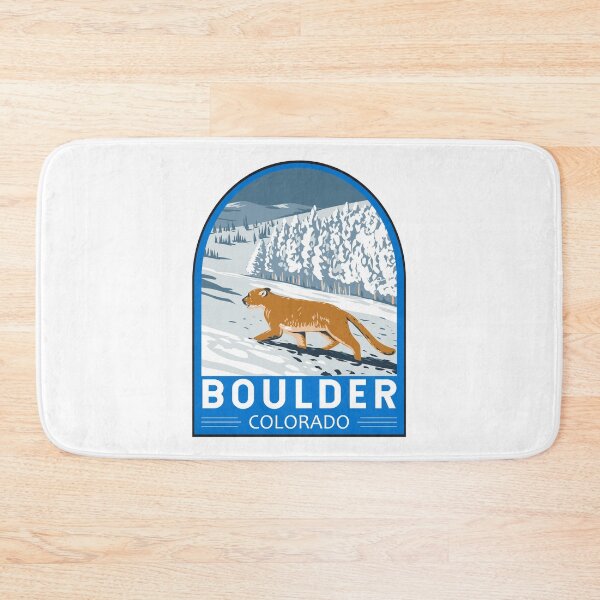 Item preview, Boulder Colorado Cougar Travel Retro Emblem designed and sold by KrisSidDesigns.