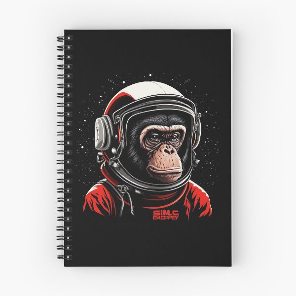 Item preview, Space chimp illustration designed and sold by Gerald Waters.