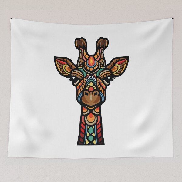 Item preview, mandala giraffe designed and sold by OcelotStore.