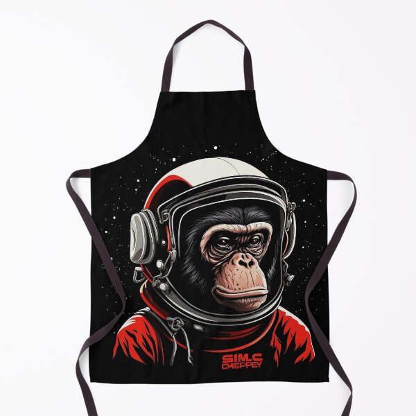 Item preview, Space chimp illustration designed and sold by Gerald Waters.