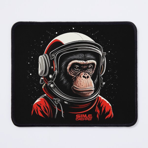 Item preview, Space chimp illustration designed and sold by Gerald Waters.