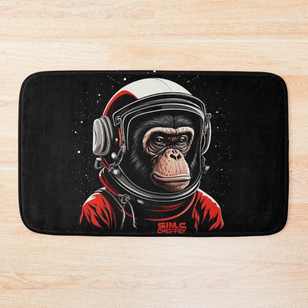 Item preview, Space chimp illustration designed and sold by Gerald Waters.