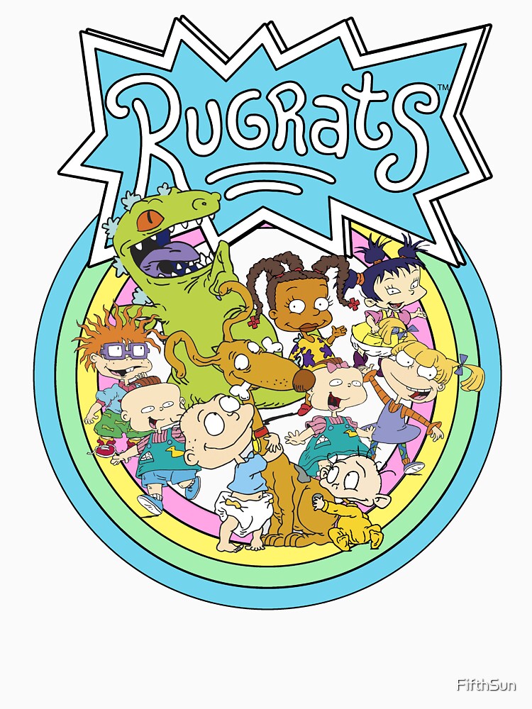 Disover Rugrats Rainbow Circle Group Shot Retro Poster | Essential T-Shirt 