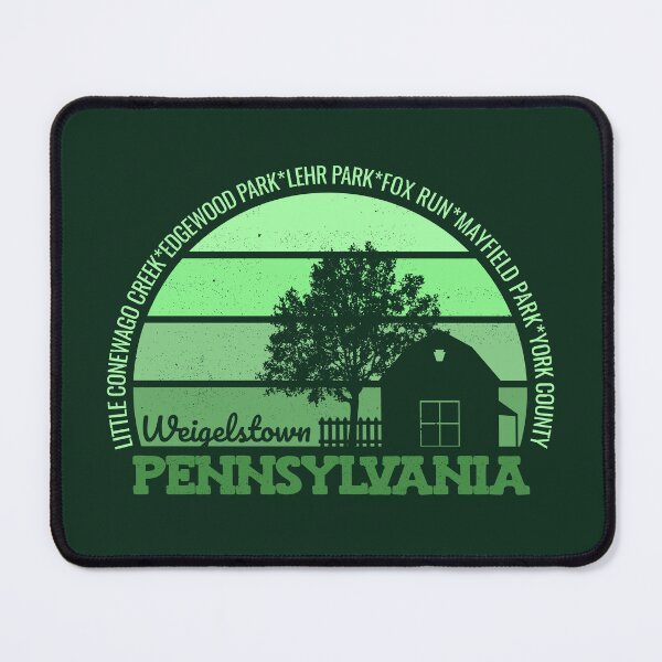 Item preview, Weigelstown Pennsylvania Sunset Retro Vintage Local Pride Logo designed and sold by CRHPOD20.