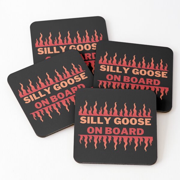 Item preview, Silly Goose on Board | A Playful and Quirky Fire Goose Illustration designed and sold by MrDoze.