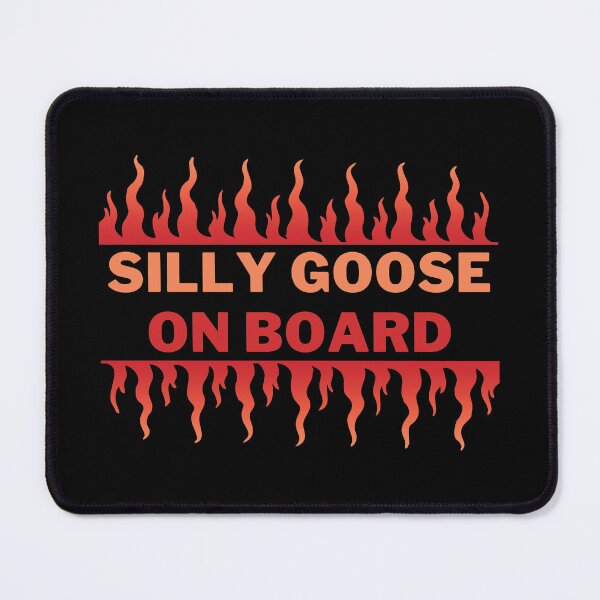 Item preview, Silly Goose on Board | A Playful and Quirky Fire Goose Illustration designed and sold by MrDoze.