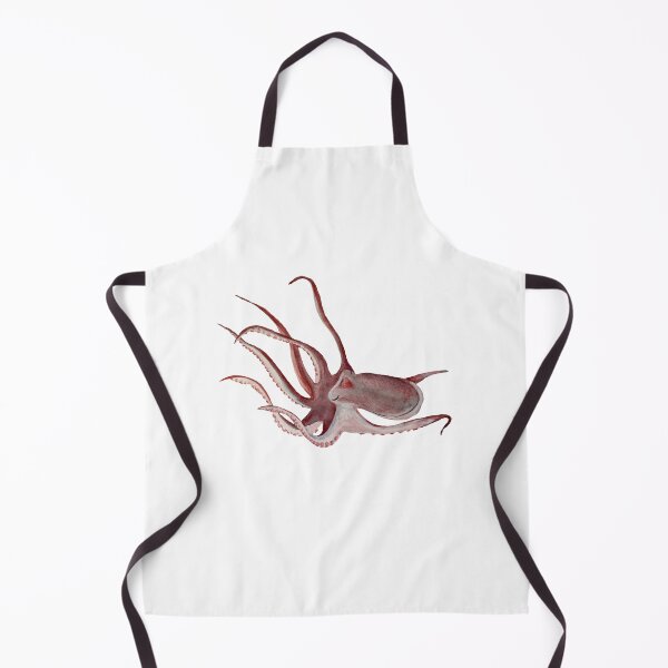 Item preview, Octopus pink ocean organism a watercolor sketch designed and sold by Yana Mustafina | Boho Soulful Designs.
