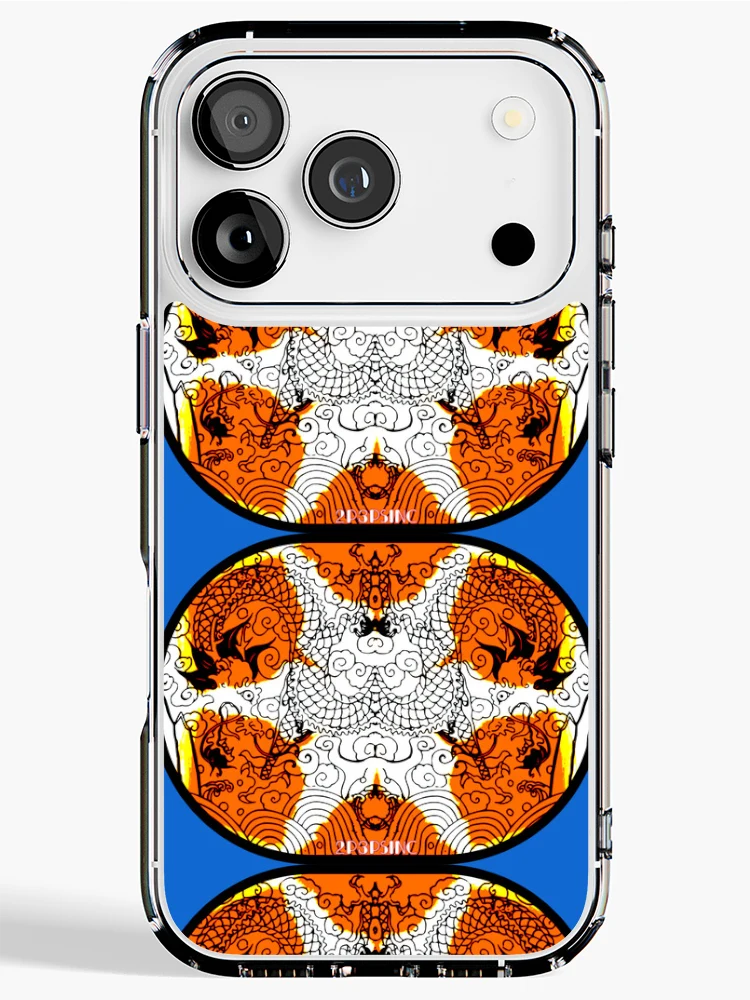 Thumbnail 1 of 5, iPhone Case, dragon pattern designed and sold by A Quiet Paradox.
