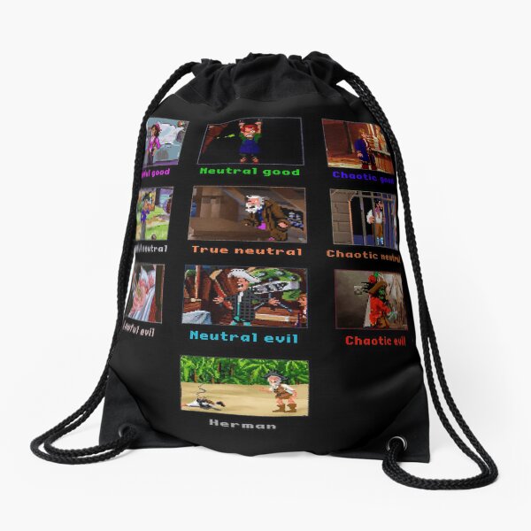 Monkey Island Alignments Drawstring Bag