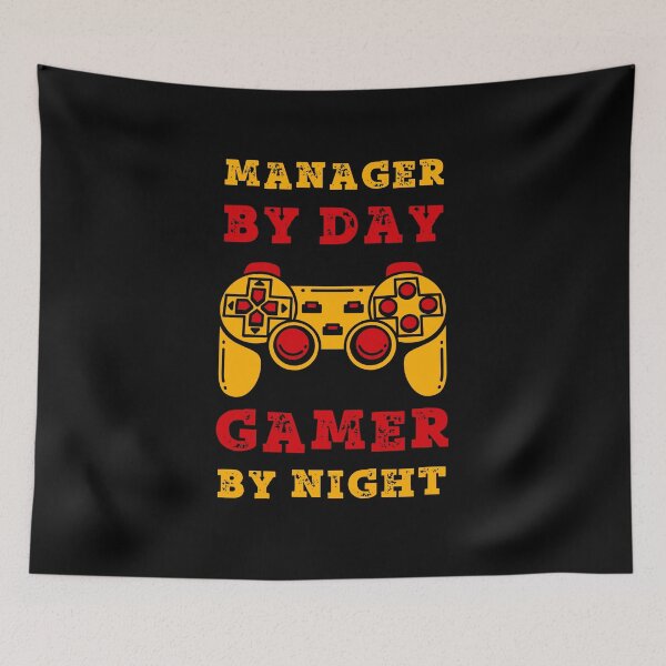 Item preview, Manager By Day Gamer By Night designed and sold by SamuraiGaming.