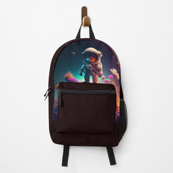 Item preview, Astronaut on a rock full of flowers alone designed and sold by pramodsarraf.