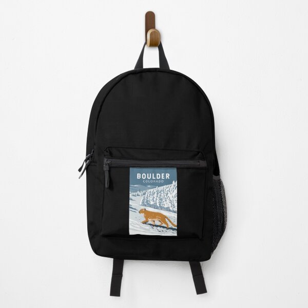 Item preview, Boulder Colorado Cougar Retro Travel Art Vintage designed and sold by KrisSidDesigns.