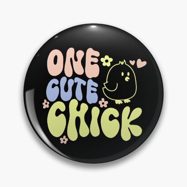 Item preview, ONE CUTE CHICK - funny retro easter designed and sold by KatisDesign.