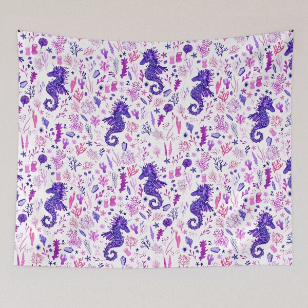 Item preview, Sea Unicorns | White designed and sold by makemerriness.