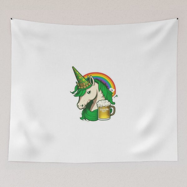 Item preview, st-patrick day unicorn designed and sold by livamedesign.