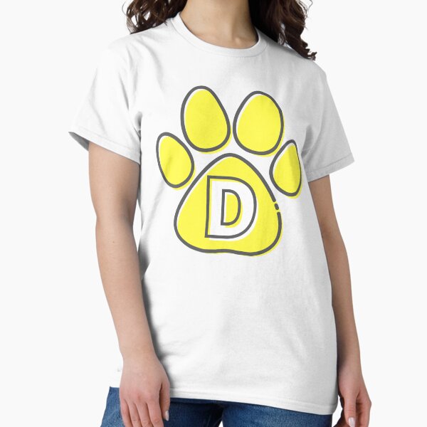 Aperçu de l'œuvre Monogramme de patte jaune D créée et vendue par Anitastic.