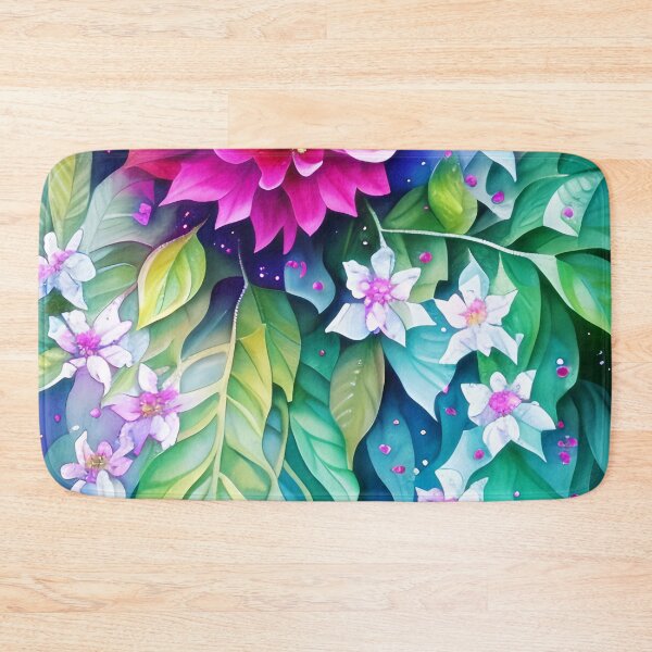 Artikelvorschau, Pink tropical floral painting entworfen und verkauft von ibelieveimages.